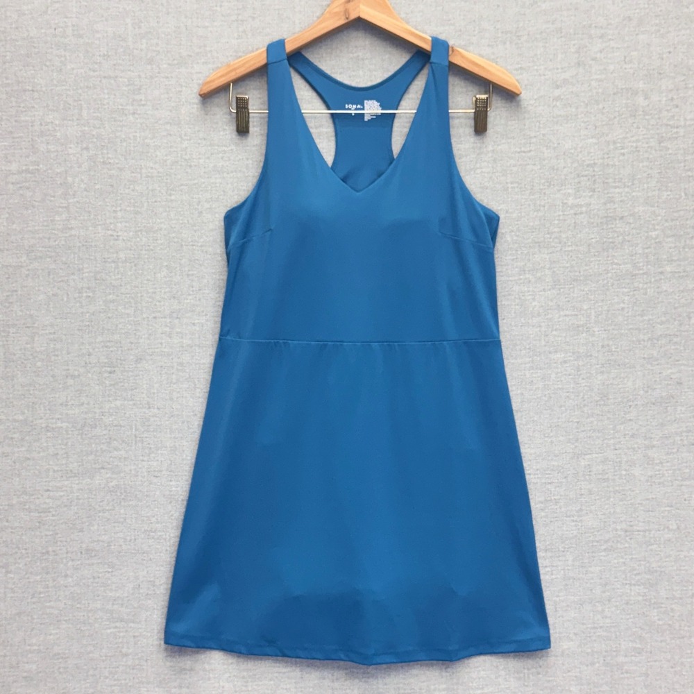 SOMA 24/7 Blue Racerback Athletic Dress with Built-in‎ Shorts Size S